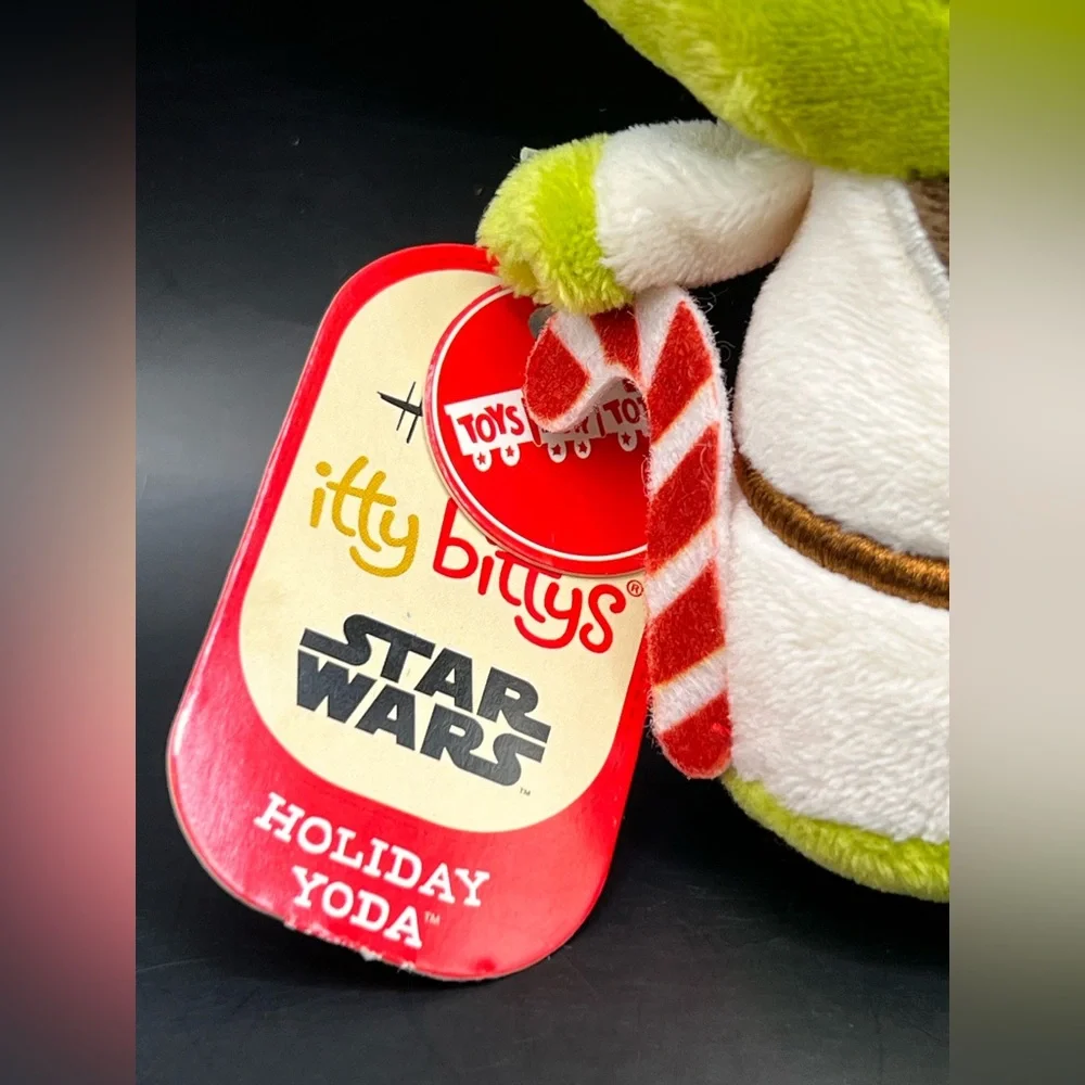Hallmark Itty Bittys Star Wars Yoda Plush Toy - Green‎ and White, tag damage